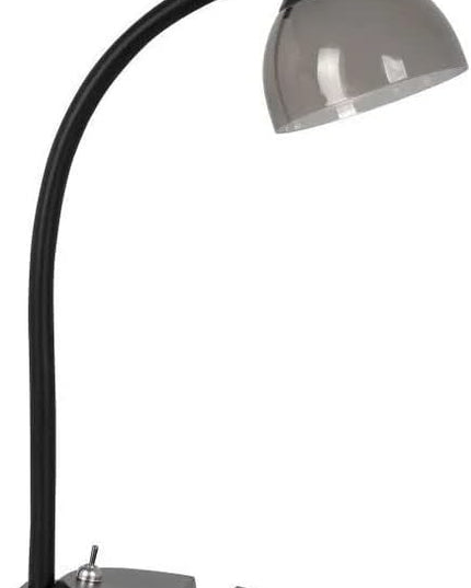 SIMPLEE ADESSO Charging Station LED Desk Lamp, Black Finish - LeafyLoom