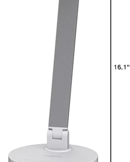 Desk Lamp, Dimmable Desk Light with USB Charging Port, Led Desk Lamp with 10 Brightness Levels & 5 Color Temperature, Touch Control, Adjustable Arm, Eye-Caring for Home Office Bedroom Reading - LeafyLoom