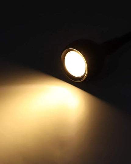 LED Desk Lamp Foldable USB Rechargeable Table Light Bedside Night Lamp Small Clip Lamp Eye Care Reading Light Dimmable Beauty Lamp for Bedroom Office - LeafyLoom