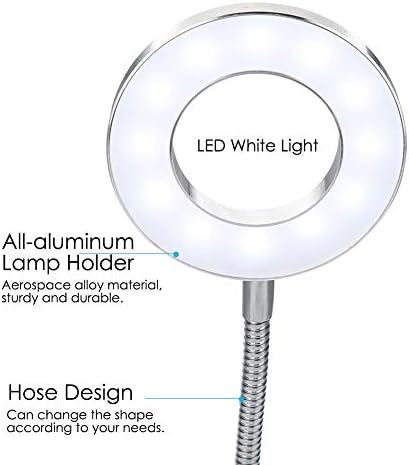 Makeup, USB Makeup Tattoo LED Lamp, Beauty Lamps, Microblading Light Beauty with Clamp LED Desk Lamp for Eyebrow/ - LeafyLoom