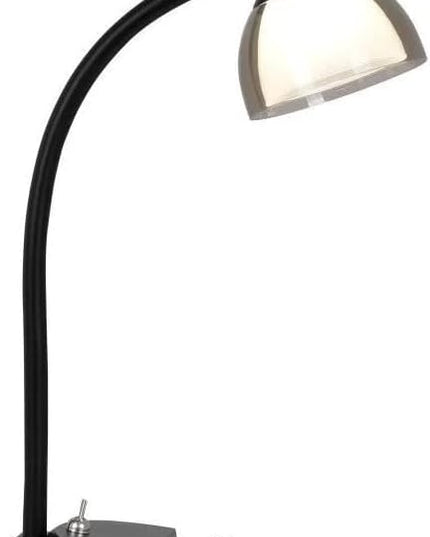 SIMPLEE ADESSO Charging Station LED Desk Lamp, Black Finish - LeafyLoom