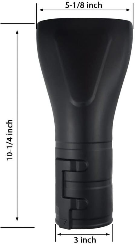 197889-6 Blower Flat End Nozzle, Compatible with 18V X2 36V Hand held Blower, Fits XBU03 & XBU02Z Model - LeafyLoom