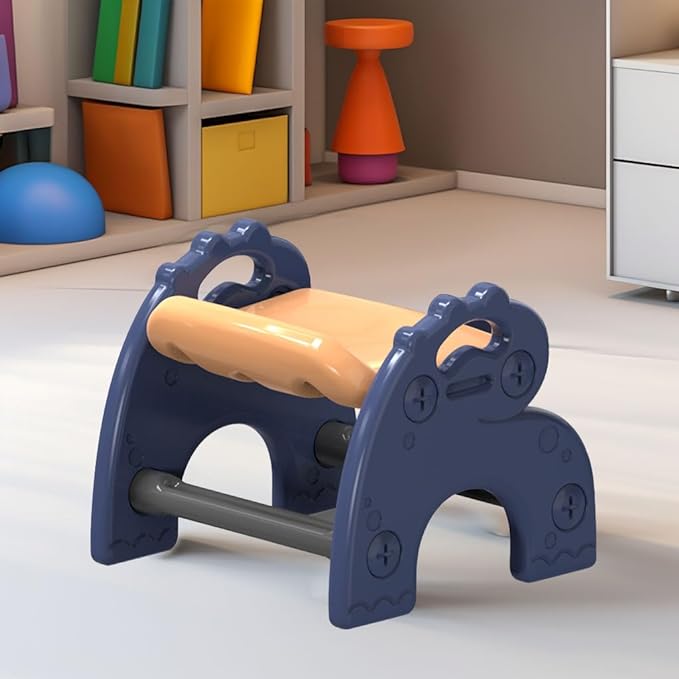 Mini Plastic Stool for Toddler, Small Kids Activity Chair & Seat for Bathroom Bedroom Living Room, Mini Portable Chair for Kids Aged 1-3, Indoor & Outdoor Use - LeafyLoom