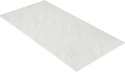 Kaboon Universal Tabletop 45"x20", Solid One-Piece Melamine Table Top, Double Desk L-Desk Floating Desk DIY, Home and Office,Sea Salt/White - LeafyLoom