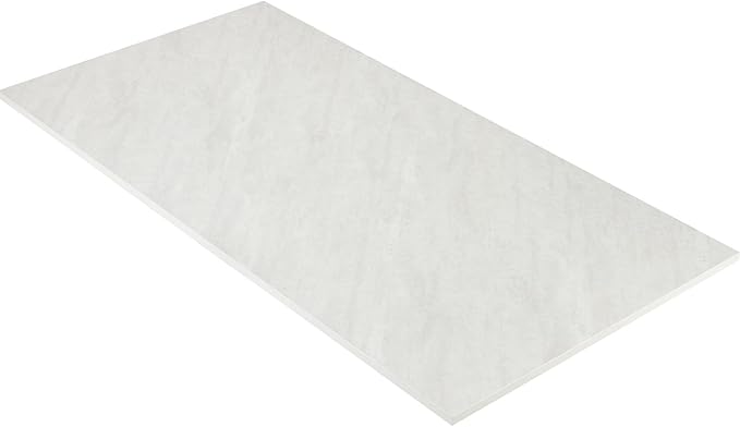 Kaboon Universal Tabletop 45"x20", Solid One-Piece Melamine Table Top, Double Desk L-Desk Floating Desk DIY, Home and Office,Sea Salt/White - LeafyLoom