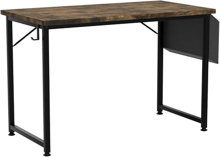 Lufeiya Home Office Desks 47 inch Desk for Bedroom Modern Simple Student Study Table 48 Vintage Writing Computer Desk, Rustic Brown - LeafyLoom