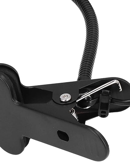 E27/E26 Clip Desk Lamp Light Socket, Desk Light Adapter Eye 360 ° Flexible Gooseneck Clip Light Bulb Holder for Desk Office Clamp Light Bulb Stand with On/Off Switch(#1) - LeafyLoom