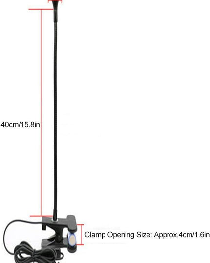 LED Desk Lamp Foldable USB Rechargeable Table Light Bedside Night Lamp Small Clip Lamp Eye Care Reading Light Dimmable Beauty Lamp for Bedroom Office - LeafyLoom