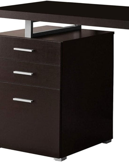Monarch Specialties Hollow-Core Left or Right Facing Desk, 48-Inch Length, Cappuccino - LeafyLoom
