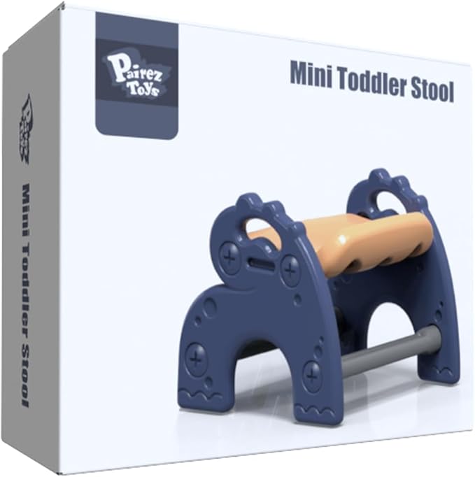 Mini Plastic Stool for Toddler, Small Kids Activity Chair & Seat for Bathroom Bedroom Living Room, Mini Portable Chair for Kids Aged 1-3, Indoor & Outdoor Use - LeafyLoom