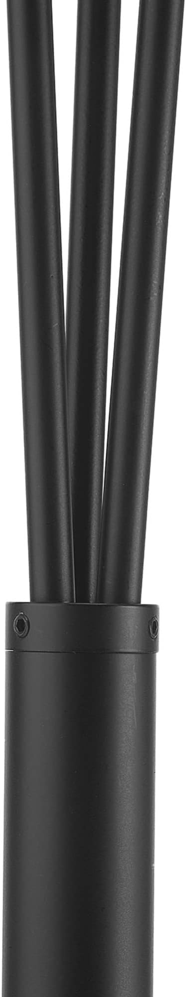 Globe Electric 65913 79" 3-Light Floor Lamp, Matte Black, White Linen Shade, in-Line On/Off Foot Switch - LeafyLoom
