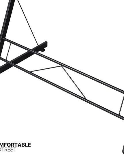 MoNiBloom L Shaped Gaming Desk Computer Corner Table with Metal Frame, L Desk Workstation for Home Office, Space-Saving, Black - LeafyLoom