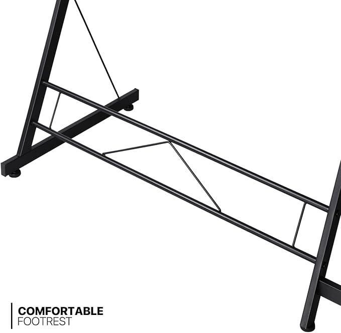 MoNiBloom L Shaped Computer Desk Corner Table with Metal Frame, L Desk Workstation for Home Office, Space-Saving, White - LeafyLoom