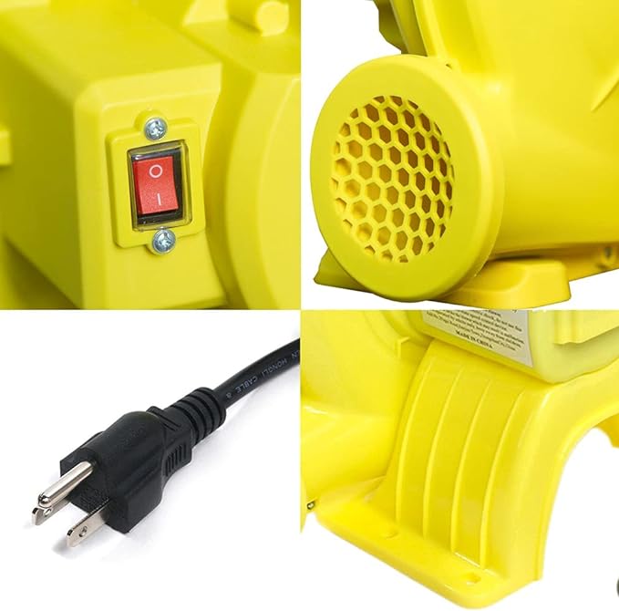 750W(1HP) Blower, Commercial Inflatable Bounce Blower, Ideal for Inflatable Bounce Houses, Bouncy Castles (UL Certification) - LeafyLoom