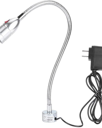 CHICIRIS 3W Flexible Lamp, LED Desk Lamp, Home Sewing Machine Light with Magnetic Base, Flexible Eye Work Lamp for Machine Tools Workbench Reading Lamp - LeafyLoom