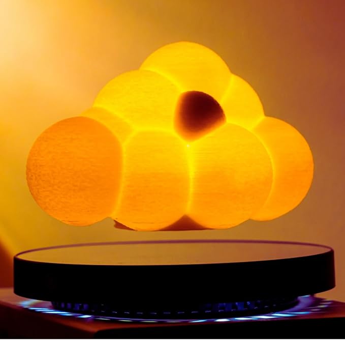 Levitating Cloud Lamp, Magnetic Floating Cloud LED Light Desk Lamp Table lamp Night Light,Unique Gifts Christmas Room Home Office Decor (Cloud Lamp) - LeafyLoom
