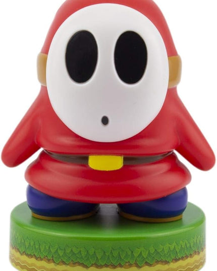 Paladone Super Mario Shy Guy 3D Icon BDP | Officially Licensed Nintendo Collectable | Unique Gift Idea | Bright Night Light or Desk Lamp | Battery Powered by 2 x AAA, White - LeafyLoom