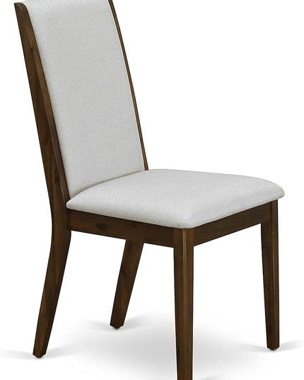 East West Furniture OXLA3-AWA-05 Oxford 3 Piece Room Furniture Set Consist of a Square Dining Table and 2 Upholstered Chairs, 36x36 Inch - LeafyLoom