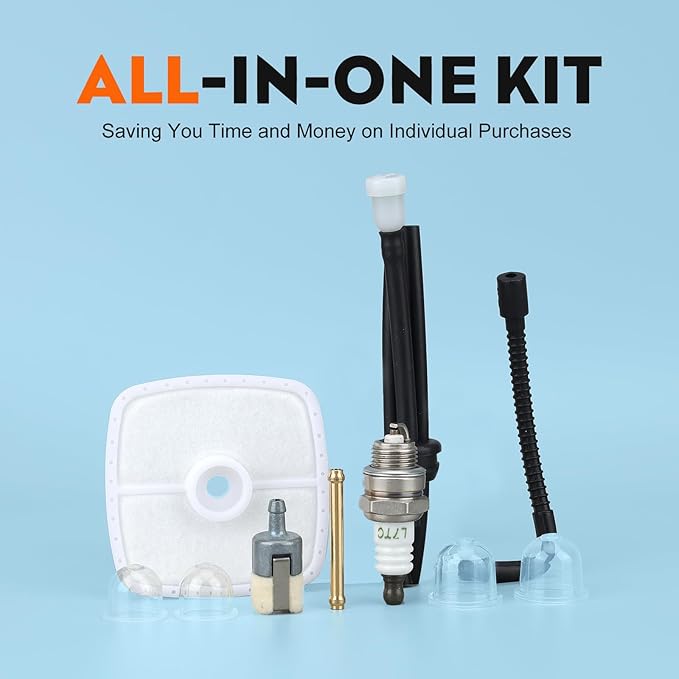 HIPA PB-200 Air Filter Tune Up Kit for ECHO Blower PB200 PB2100 ES-210 ES210 ES2100 PB201 ES2400 ES211 PB2455 PB2155 SHC211 SHC212 SHC1700 SHC210 SHC2100 Hedge Clipper - LeafyLoom