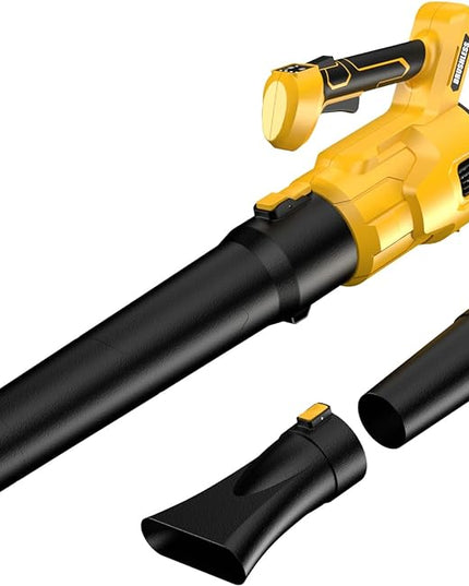 Cordless Leaf Blower for Dewalt 20V Max Battery, 480 CFM Electric Blower with Brushless Motor, Adjustable 3 Speeds up to 22000RPM, Handheld Leaf Blower for Lawn Care,Yard and Snow Blowing(No Battery) - LeafyLoom