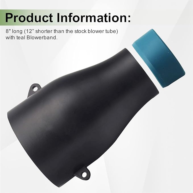 Car Drying Nozzle for Makita 18V LXT Leaf Blowers XBU03Z, XBU03SM1, DUB184Z, DUB184PT, DUB184PT2 - Contain Protective Silicone Band - LeafyLoom