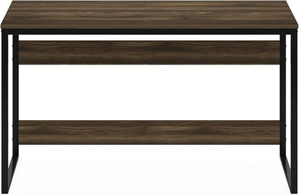 Furinno Moretti Modern Lifestyle Enhanced Study Desk 52 Inch, 52-Inch, Columbia Walnut - LeafyLoom
