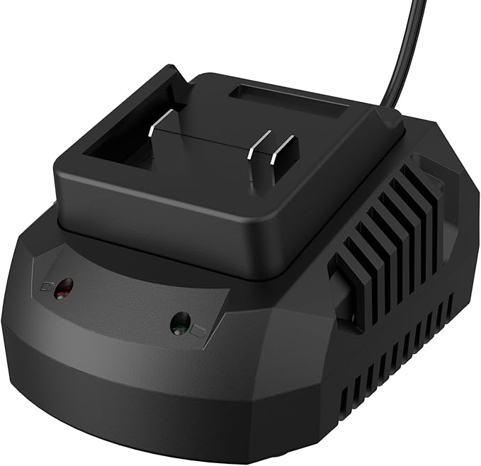 Battery Charger, Replacement 21V Charger for LAZYBOI Cordless Leaf Blower, Multi-Protection Safety System with 1-Hour Fast Charge - LeafyLoom