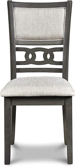 New Classic Furniture Gia Drop Leaf Dining Table with Two Chairs, 42-Inch, Gray - LeafyLoom