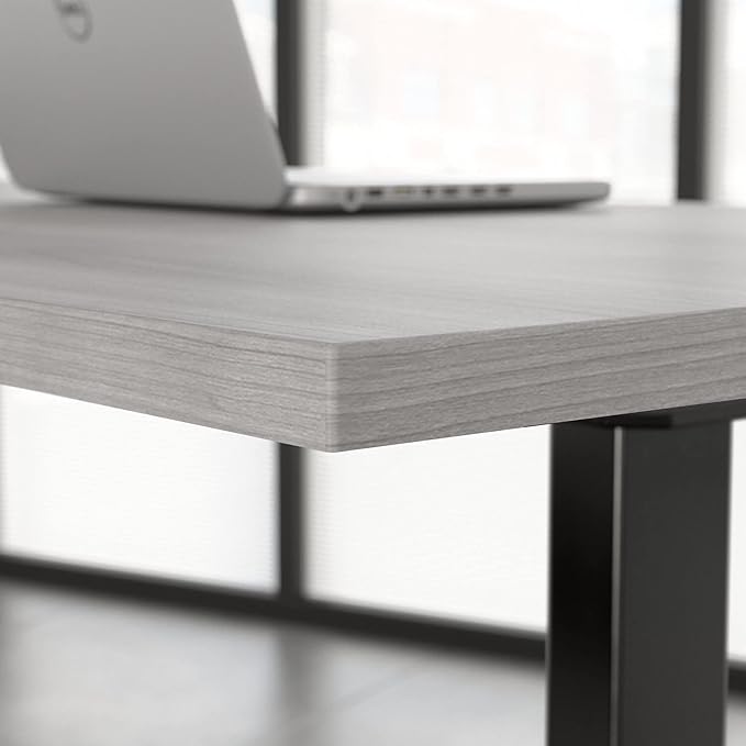 Bush Business Furniture Move 60 Electric Ergonomic Sit-Stand Computer Table for Home and Professional Office, 72W x 30D, Platinum Gray - LeafyLoom
