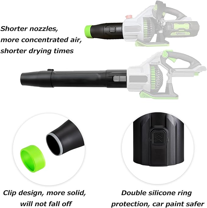 Car Drying Nozzle for EGO Blower - Perfect Attachment for EGO Leaf Blower Drying (1 Pack,for EGO Power+ 530/575/580/585/615/650/765 CFM Blower, no tool) - LeafyLoom