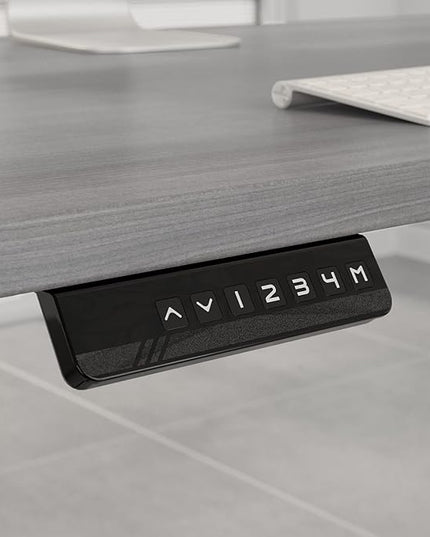 Bush Business Furniture Move 60 Electric Ergonomic Sit-Stand Computer Table for Home and Professional Office, 72W x 30D, Platinum Gray - LeafyLoom
