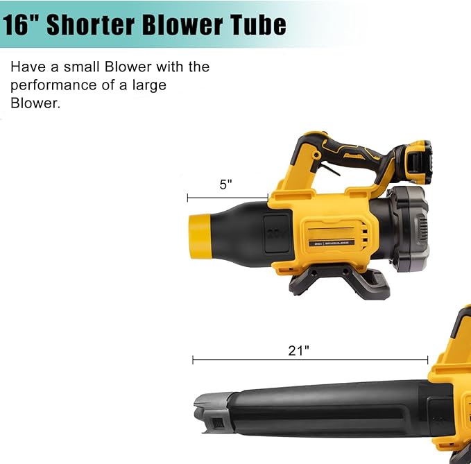 Car Drying Nozzle for Dewalt 20V MAX Leaf Blower(DCBL722B DCBL722P1), Blower Nozzle for Dewalt- Bare Nozzle 1 Pack(DCE100B DCBL720P1 Not Fit) - LeafyLoom
