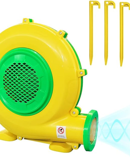Air Blower, 950W 1.25HP Bounce House Blower, Portable Pump Fan Blower Perfect for Inflatable Bounce House, Bouncy Castle, Jumper, Water Slide, Blower Corded(950 Watt 1.25HP) - LeafyLoom