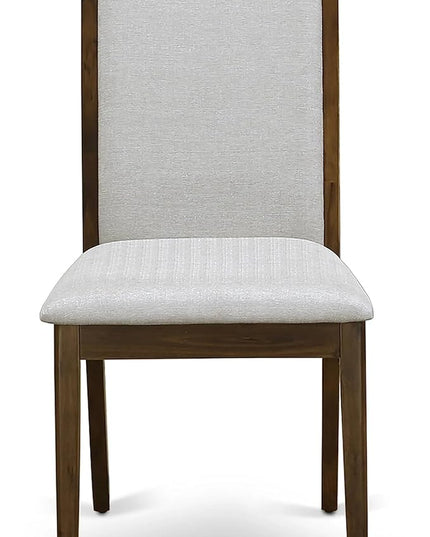 East West Furniture OXLA3-AWA-05 Oxford 3 Piece Room Furniture Set Consist of a Square Dining Table and 2 Upholstered Chairs, 36x36 Inch - LeafyLoom