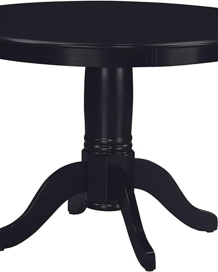 DOREL Living Aubrey 5 piece Traditional Height Pedestal Dining Set - LeafyLoom