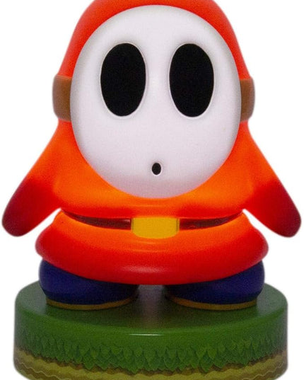 Paladone Super Mario Shy Guy 3D Icon BDP | Officially Licensed Nintendo Collectable | Unique Gift Idea | Bright Night Light or Desk Lamp | Battery Powered by 2 x AAA, White - LeafyLoom