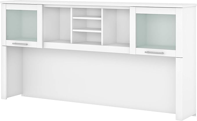 Bush WC81911 Somerset Transitional Hutch, White - LeafyLoom