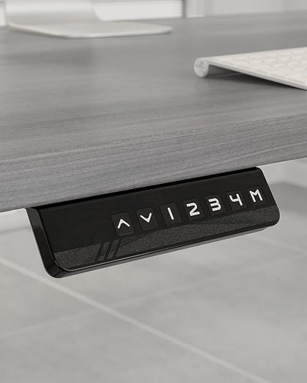 Bush Business Furniture Move 60 Electric Ergonomic Sit-Stand Computer Table for Home and Professional Office, 48W x 24D, Platinum Gray - LeafyLoom