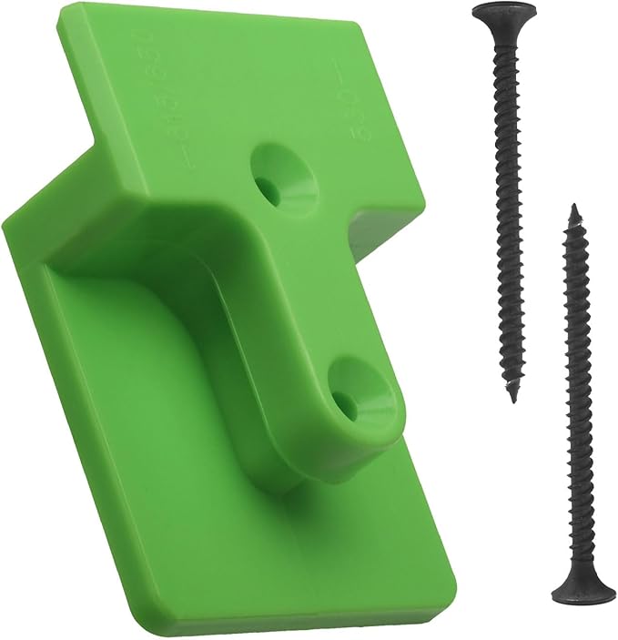 Blower Wall Mount/Mounting Bracket for EGO 530CFM 615/650CFM Leaf Blower, Suitable for Two Different Types of Blowers, Does Not Fit 765 CFM Vane Blower Models, W/Screws, Green - LeafyLoom