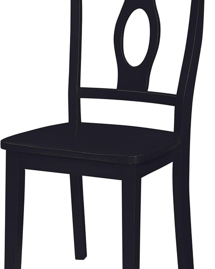 DOREL Living Aubrey 5 piece Traditional Height Pedestal Dining Set - LeafyLoom