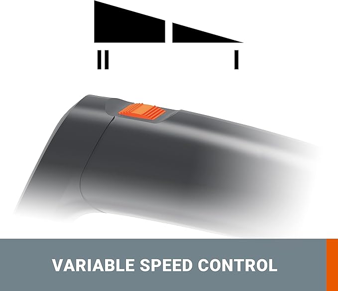 WORX Cordless Leaf Blower 20V WORXAIR Turbine Blower WG547.2 for Lawn Care Yard Work, 2 Variable Speed Control, 1 * 4.0 Ah Battery & Charger Included - LeafyLoom