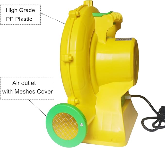 Air Blower 750 Watts, Bounce House Blower for inflatables Jump House, Inflatable Castle and Jump Slides, Efficient and Convenient Commercial Inflatable Blower for Bounce House (Style C-750W) - LeafyLoom