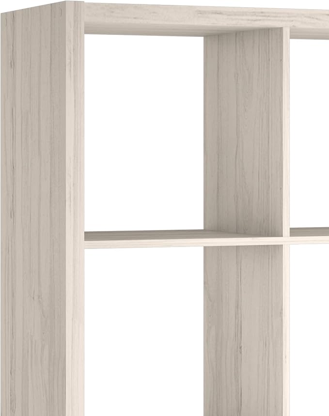 ClosetMaid 4584 Decorative Open Back 8-Cube Storage Organizer, Bleached Walnut - LeafyLoom