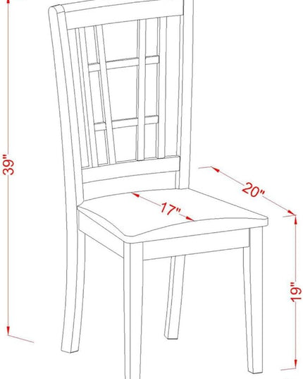 East West Furniture NONI3-BLK-C 3 Piece Modern Dining Table Set Contains a Rectangle Wooden Table with Butterfly Leaf and 2 Linen Fabric Upholstered Chairs, 32x54 Inch, Black - LeafyLoom