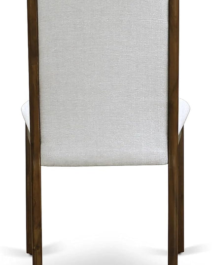 East West Furniture OXLA3-AWA-05 Oxford 3 Piece Room Furniture Set Consist of a Square Dining Table and 2 Upholstered Chairs, 36x36 Inch - LeafyLoom