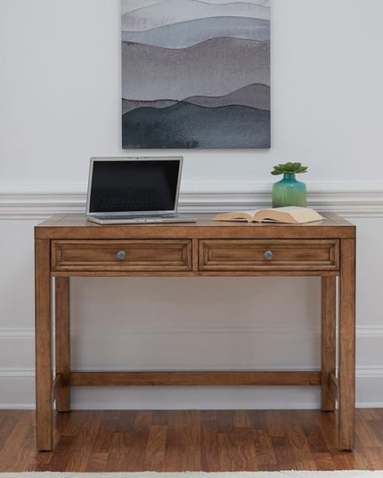 Homestyles Desk, 44Lx23.75Dx31.25H, Brown - LeafyLoom