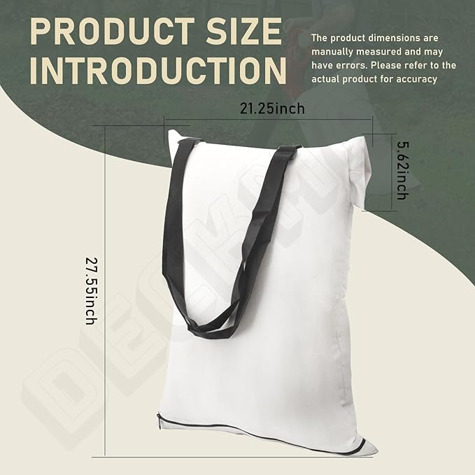 DECKMAN Blower Debris Vacuum Bag/Leaf Blower Vac Bag Compatible with Portland 12 Amp 3-in-1 Electric Blower Vacuum Mulcher 62337 - LeafyLoom