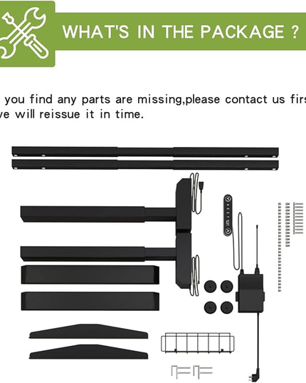 Radlove Dual Motor Height Adjustable Standing Desk Frame, Adjustable Desk Legs for 48'' to 70'' Desk Tops, Home Office Sit Stand Desk Base, Heavy Duty 265 lb Load Capacity for Home Office (Black) - LeafyLoom