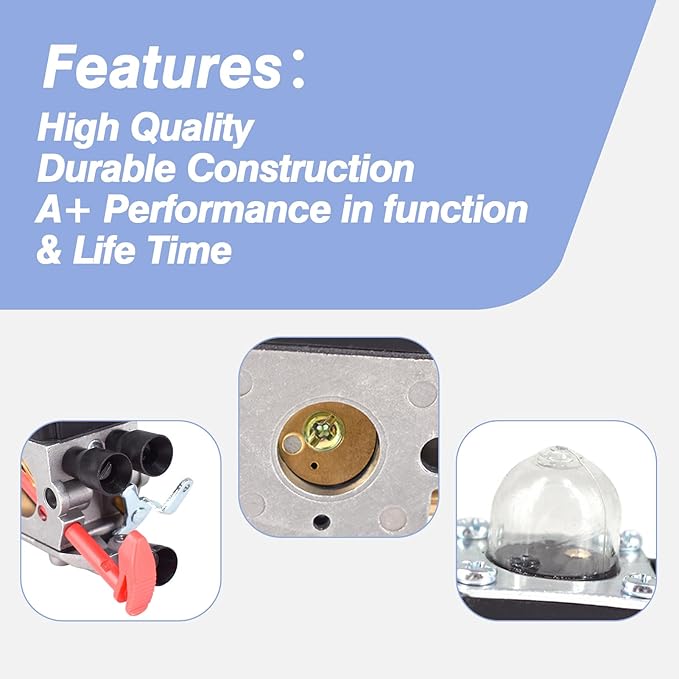 BG50 Carburetor Assembly Compatible with Stihl Leaf Blower BG50 BG65 SH55 SH85 OE: 42291200650 42291200608 - LeafyLoom