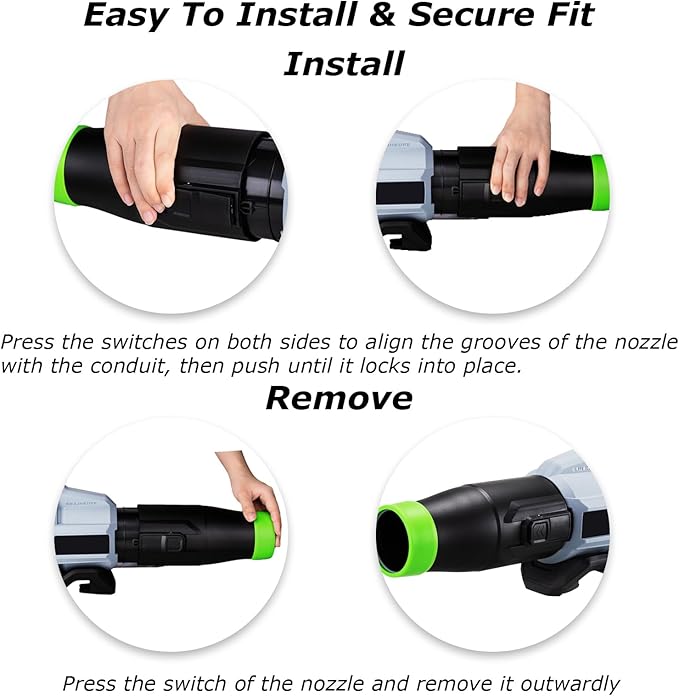 Car Drying Nozzle for EGO Blower - Perfect Attachment for EGO Leaf Blower Drying (1 Pack,for EGO Power+ 530/575/580/585/615/650/765 CFM Blower, no tool) - LeafyLoom